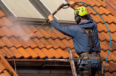 Démoussage et hydrofuge de toiture à Guilligomarc'h